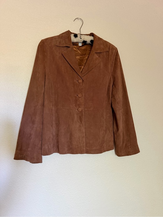Austin Reed Jackets & Blazers - Vintage Austin Reed Brown Suede Leather Blazer Jacket Women’s Size 10
